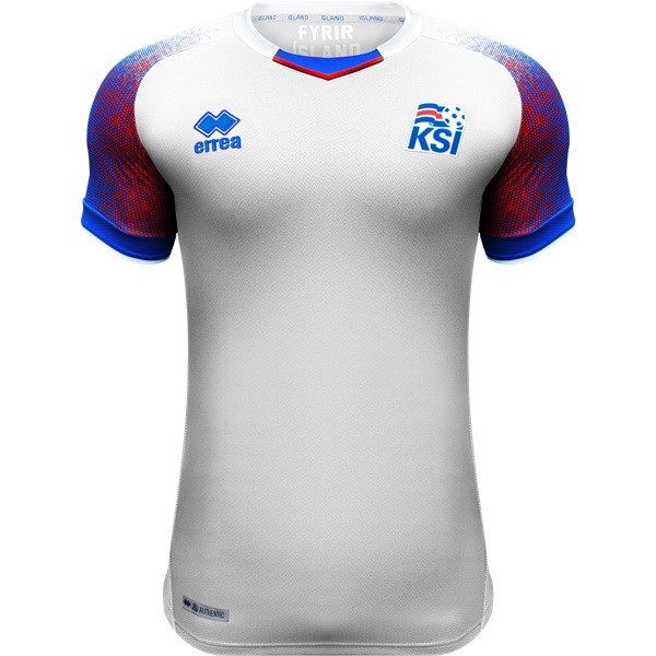 Camiseta Islandia 2ª 2018 Blanco